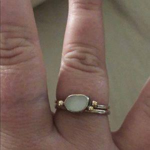 Delicate seaglass ring